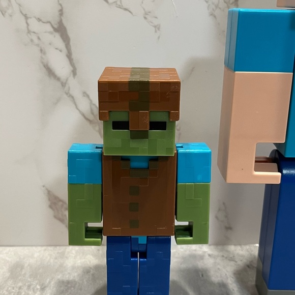 Minecraft Steve and Zombie toys EUC - Picture 8 of 10